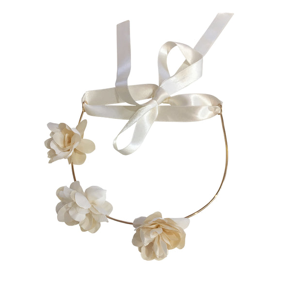 Headband Cecile Blanc Sauvage Suzanne Ceremony