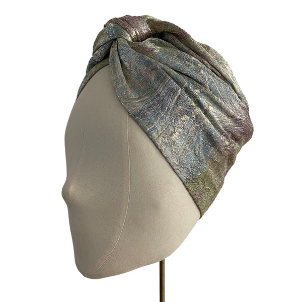 Turban Jacquard turquoise M